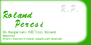 roland percsi business card